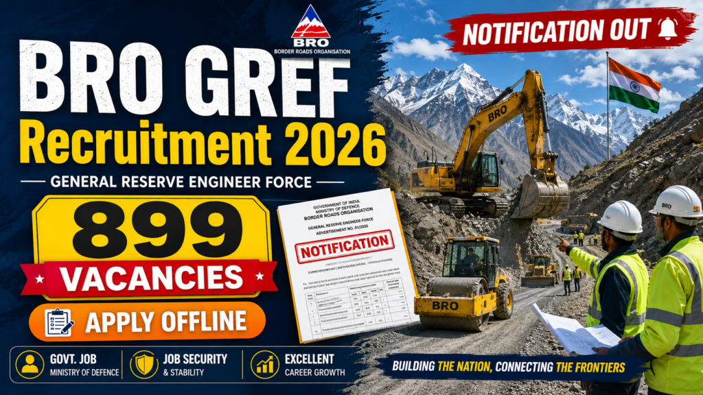 BRO GREF Recruitment 2026 Out