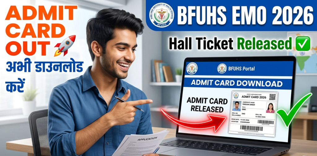 BFUHS EMO Admit Card 2026