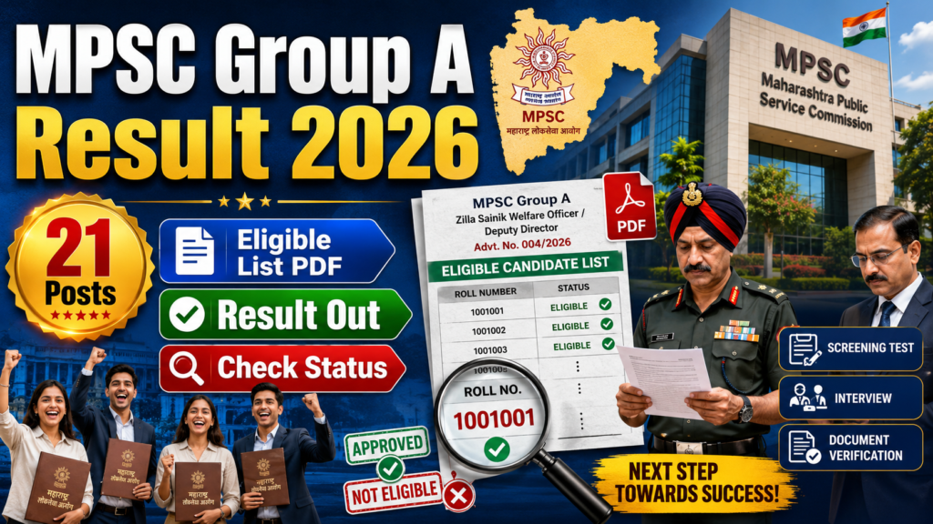 MPSC Group A Result 2026