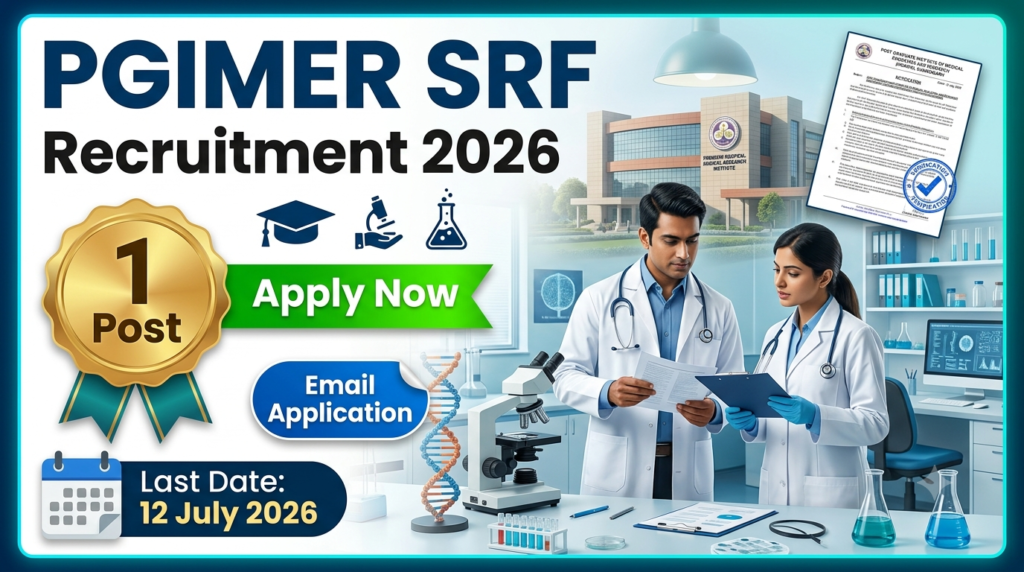 PGIMER Senior Research Fellow Recruitment 2026