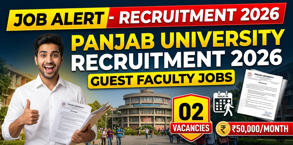 Latest Panjab University Recruitment 2026