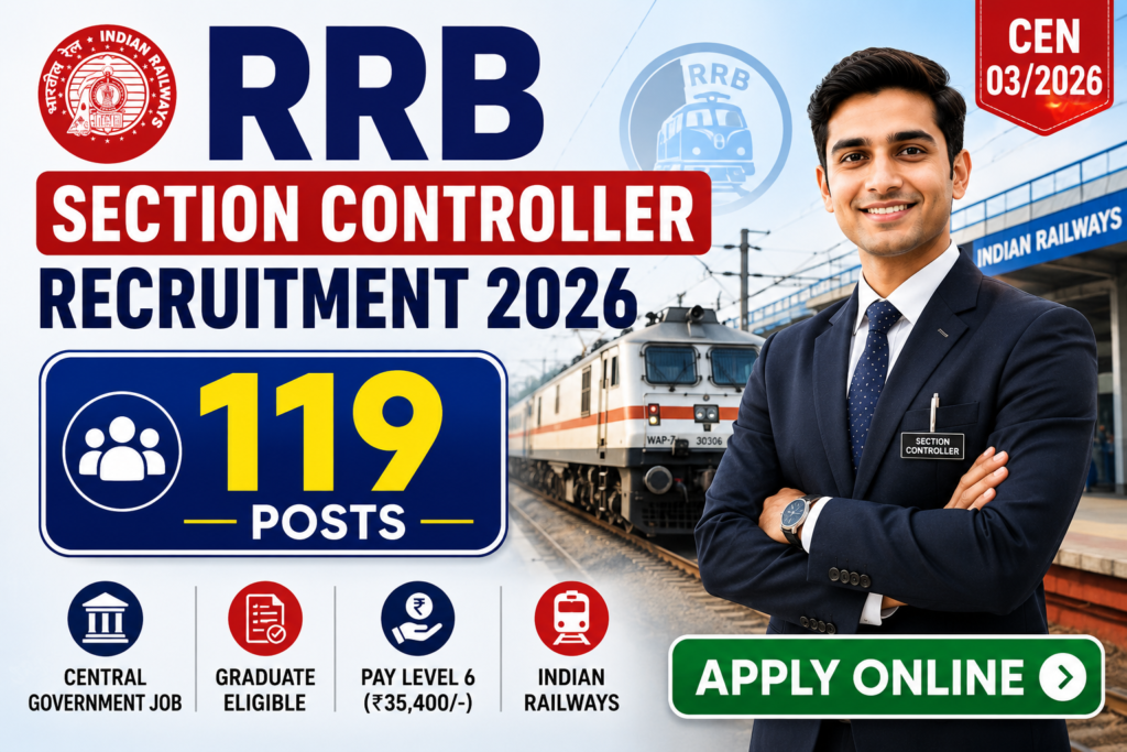 RRB Section Controller Recruitment 2026